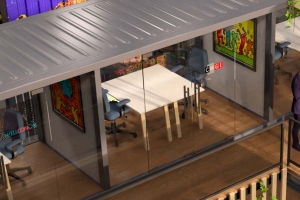 CONTAINERLAND : conteneurs aménagés en bureaux à CIVRIEUX