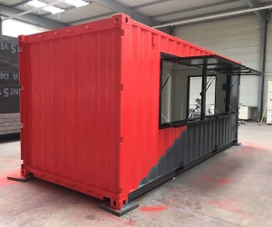 Conteneur SNACK'CUBE en rouge et noir