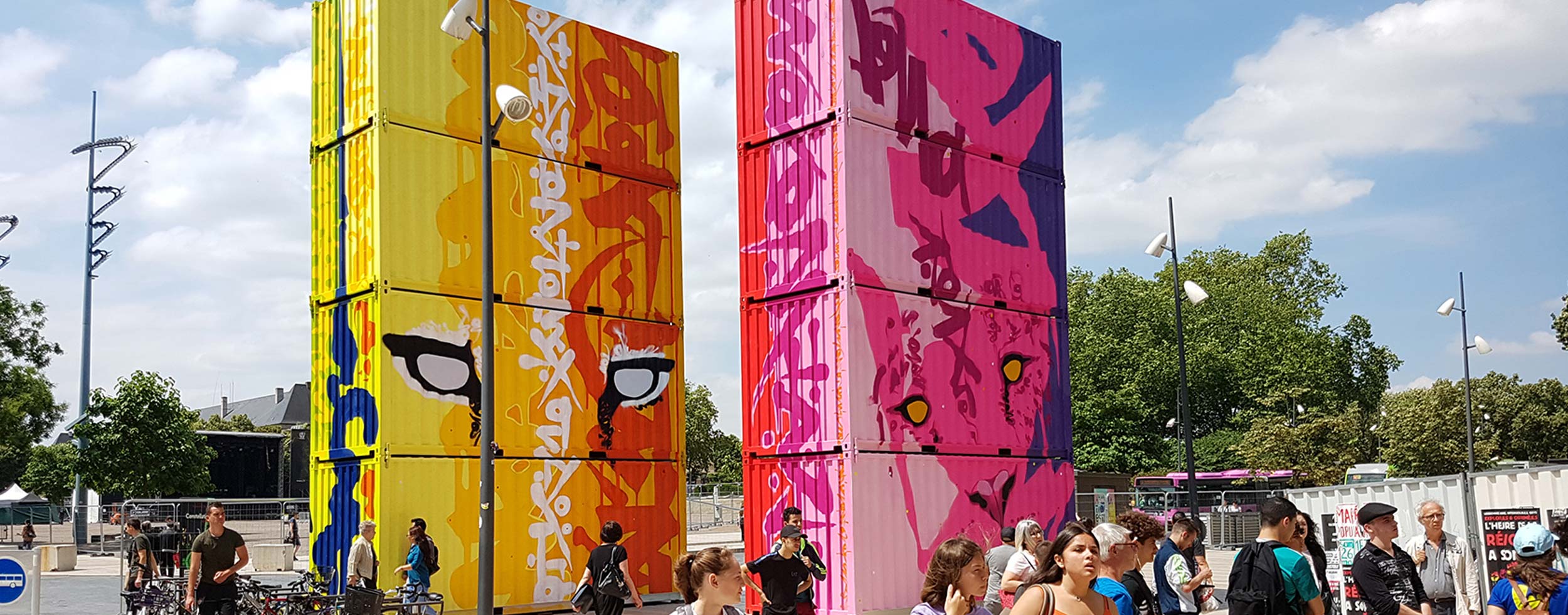 Conteneur événementiel | Street Art | Oeuvre de MARKO 93 à Metz