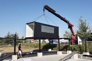 Installation conteneurs aménagés restaurant