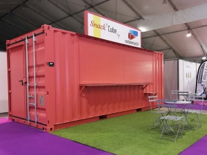 Container aménagé restaurant, bar, snack : Snack'Cube by Containerland.fr