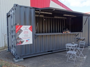 Aménagement container maritime : container bar, restaurant, snack, fabricant food truck