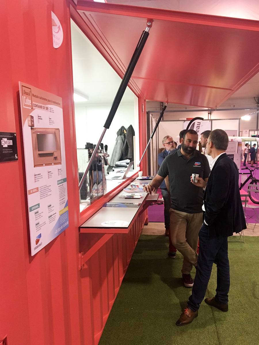 Container aménagé Snack'Cube au salon "Rapid et Bon"
