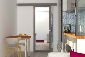 STEELWOOD | Container maritime aménagé en studio | Espace cuisine