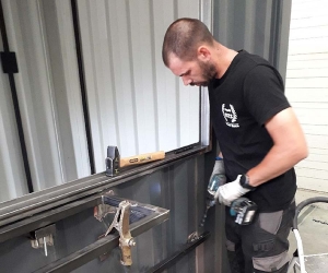Conteneur SNACK'CUBE en cours de fabrication