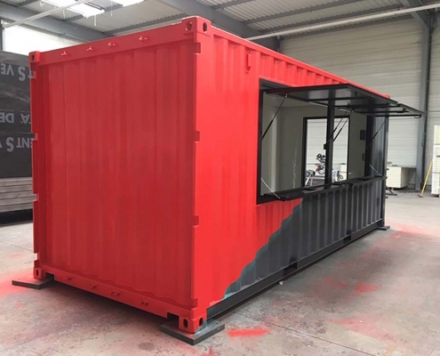 Conteneur SNACK'CUBE en rouge et noir