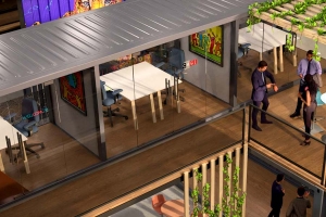 Aménagement conteneur bureau | Conteneur coworking