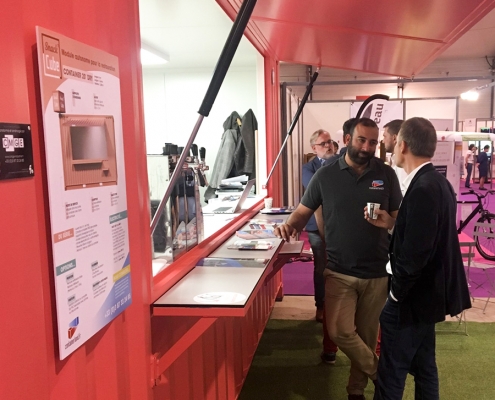 Conteneur aménagé Snack'Cube au salon "Rapid et Bon"
